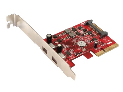 USB3.1 Type-Cのデュアルポートを増設する、AddonicsのPCIe（x4）カード「AD2U31PX4-C」