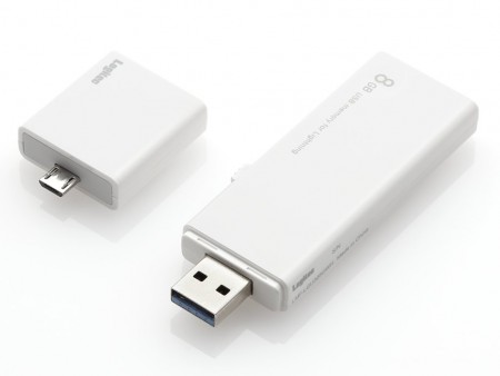 ロジテック、Lightningコネクタ搭載のUSBメモリ「LMF-LGU3GWH」シリーズ