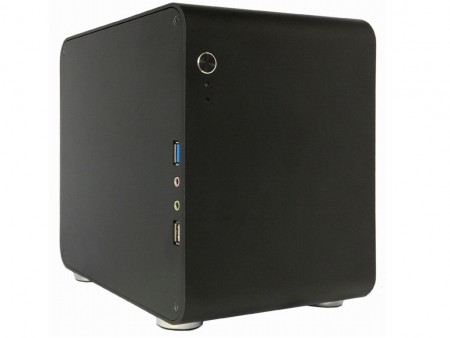 2.5インチドライブが7台搭載できるCube型Mini-ITXケース、エム・コーポレーション「EMU-W150」