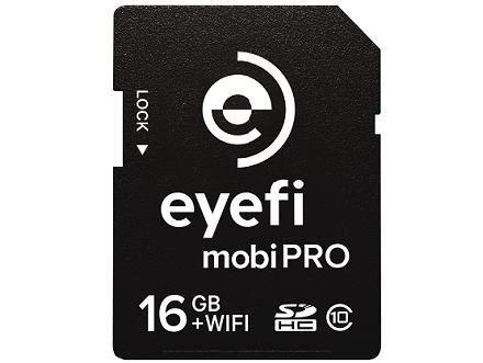 Eyefi、RAW画像対応Wi-Fi内蔵SDカード「Eyefi Mobi Pro」に16GBモデル追加