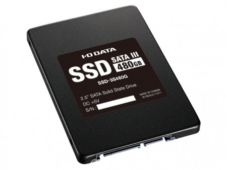 「簡単移行キット」付属の2.5インチSATA3.0 SSD、アイ・オー・データ「SSD-3S」シリーズ