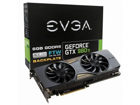 最大1,291MHzで動作するセミファンレス仕様のOC版GTX 980 Ti、「EVGA GeForce GTX 980 Ti FTW」
