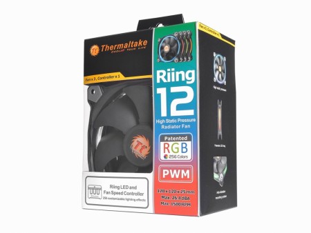 256色カラーに対応するLEDリングファン、Thermaltake「Riing 256 Color LED」