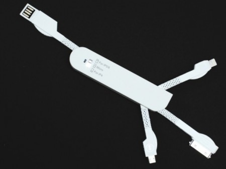 Lightning / microUSB / Dockに対応するツールナイフ型3in1ケーブルが上海問屋から