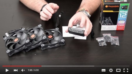 【動画】 LEDリングカラーを変更できるThermaltake「Riing RGB」の動作を理解する