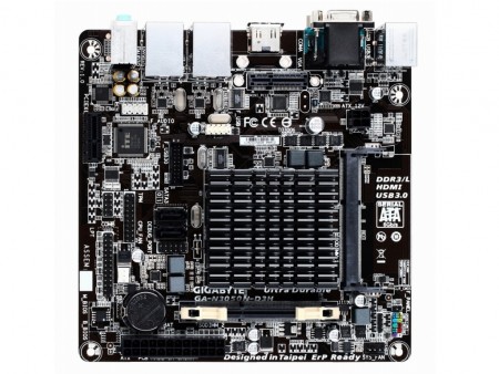 TDP 6WのCeleron N3050搭載ファンレスMini-ITXマザー、GIGABYTE「GA-N3050N-D3H」