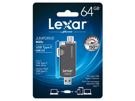 レキサー、「JumpDrive」にUSB Type-Cコネクタの「M20c」とLightningコネクタの「M20i」追加