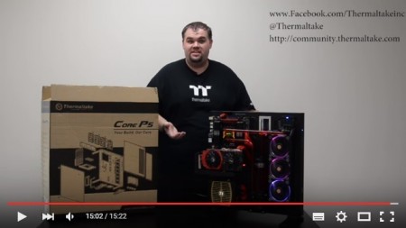 【動画】Thermaltakeのオープンフレームケース「Core P5」はこうやって組み立てる