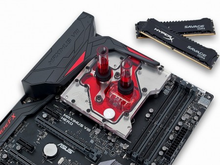 EKWB、ASUS「MAXIMUS VIII」シリーズを水冷化する専用設計の水冷ヘッド「EK-FB ASUS M8G Monoblock」