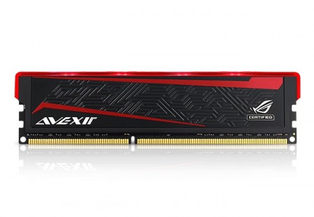 発光ギミックを内蔵するASUS R.O.G.認証取得のDDR4メモリ、AVEXIRから2種登場