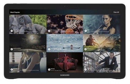 Samsung、18.4型フルHD液晶を搭載する大型Androidタブレット「Galaxy View」