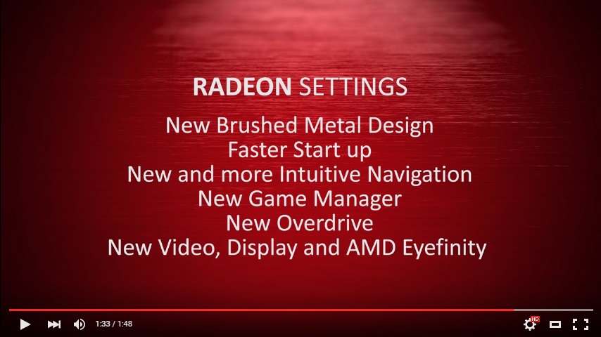 【動画】AMD CatalystがRadeon Softwareに刷新。何が変わったのか？