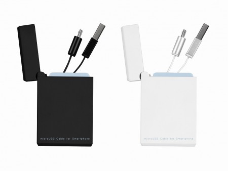 グリーンハウス、ジッポライター風にモバイルできるmicroUSBケーブル「GH-UCRMBR」シリーズ発売