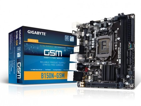IntelデュアルギガビットLAN搭載のB150 Mini-ITXマザーボード、GIGABYTE「GA-B150N-GSM」