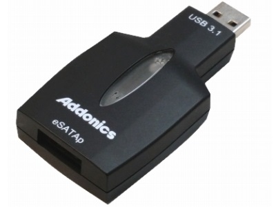 eSATAデバイスをUSB3.1/3.0ポートに接続するアダプタがAddonicsブランドから発売
