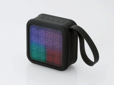 エレコム、7色6パターンのLEDイルミネーション搭載モバイルBluetoothスピーカー12月上旬発売