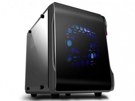 シースルーデザインのCube型MicroATXケース、Spire「PowerCube 715」