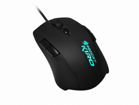 サイドパネルを交換できる両利き用ゲーミングマウス、ROCCAT「Kiro」