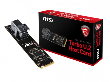 Intel SSD 750でRAIDを構築できるM.2-U.2変換アダプタ、MSI「TURBO U.2 HOST CARD」発売
