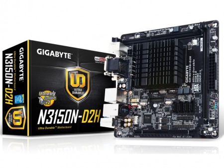 GIGABYTE、UDIMM対応のクアッドコアSoC搭載ファンレスMini-ITXマザー「GA-N3150N-D2H」