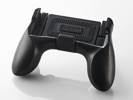 スマホをガチャッ、画面にペタリ。スマホを携帯ゲーム機にするコントローラ＆ボタンがエレコムから