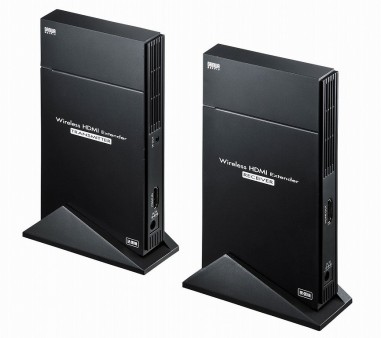 最大50m先へ無劣化伝送できる、サンワサプライの無線HDMIエクステンダー「VGA-EXWHD5」発売