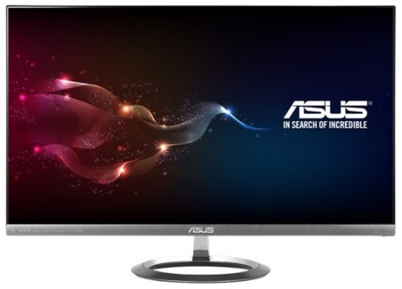 最薄部1mmの極薄ベゼル採用25型WQHD液晶ディスプレイ、ASUS「MX25AQ
