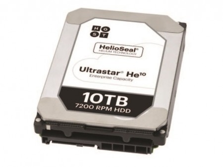 HGST、垂直磁気記録方式初。容量10TBの3.5インチHDD「Ultrastar He10」発表
