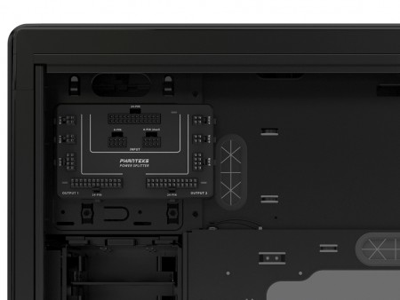 「POWER SPLITTER」標準のMicro＆Mini-ITXデュアルケース、Phanteks「Enthoo Mini XL DS」