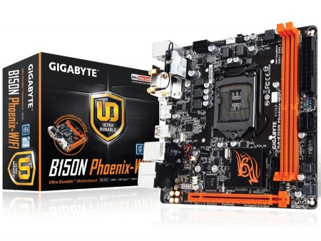 LEDイルミネーションを備えたMini-ITXマザー、GIGABYTE「GA-B150N Phoenix-WIFI」