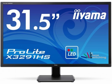 iiyama、疲れ目軽減機能が充実したAH-IPSパネル採用31.5型液晶「ProLite X3291HS」
