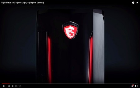 【動画】 ゲーミングモデルは光ってナンボ？MSIの魅せる10リットルマシン「Nightblade MI2」