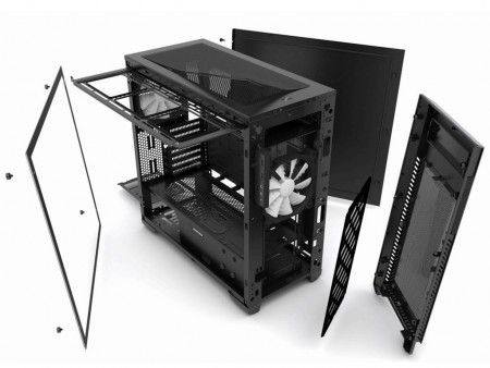 Phanteks、水冷向けミドルタワー「Enthoo Pro M」にアクリルサイドパネルモデル追加