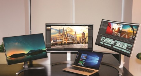 LG、Thunderbolt 2対応の34型QHD曲面液晶「34UC98」などCES 2016にてお披露目