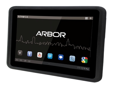 IP65防滴規格対応、1.2mからの落下にも耐える頑強タブレット、ARBOR「Gladius 10」