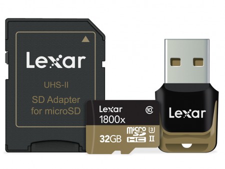 レキサー、読込270MB/secの「Professional 1800x microSD UHS-IIカード」発表