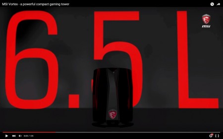 【動画】6.5リットル筐体にパフォーマンス凝縮。GTX 980をSLI搭載する円筒型PC、MSI「Vortax」デビュー