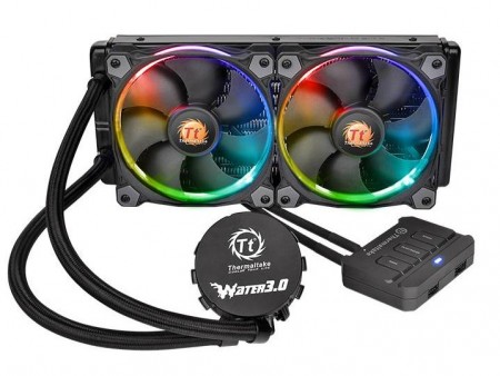 LEDカラーを256色から選択できるオールインワン水冷、Thermaltake「Water 3.0 Riing RGB」