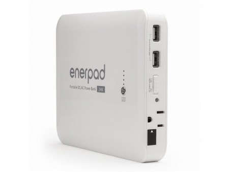 ノートPCや家電も動かせる、24,000mAhの大容量モバイルバッテリー「enerpad」が今月発売