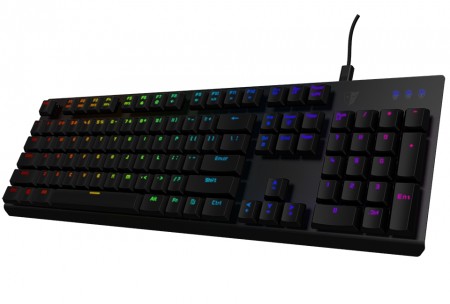 独自スイッチ採用のRGB LEDゲーミングキーボード、Tesoro「Gram Spectrum RGB」