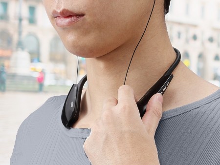 単体でMP3プレイヤーになる、首掛け式のBluetoothヘッドセット「GBH-S710」がサンワダイレクトから