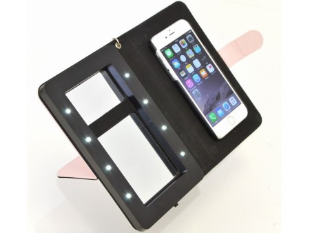 iPhoneをドレッサーに変える“女優さんミラー”付きケース「iDresser」がサンコーから発売