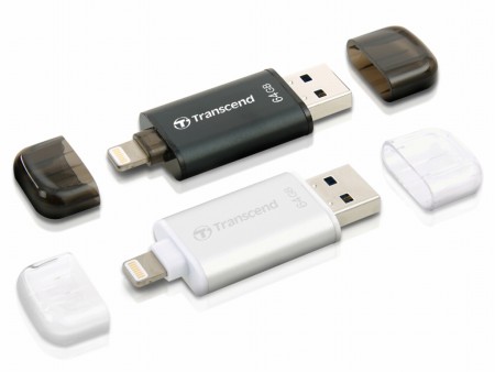 iPhone/iPadに直付できるUSB3.1メモリ、Transcend「JetDrive Go 300」シリーズ