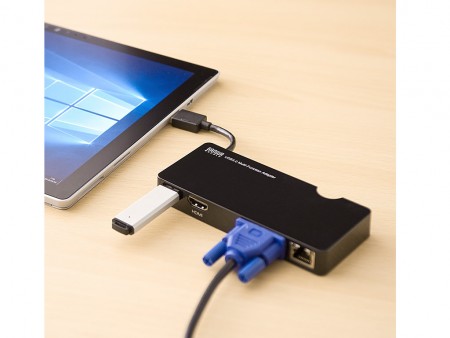 USBポートひとつにまとめて接続できる、「USB3.0ドッキングステーション」がサンワダイレクトから