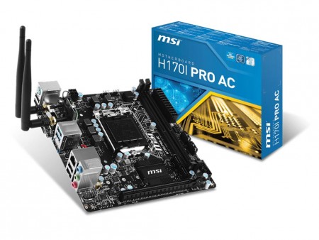 MSI、LGA1151対応Mini-ITXマザーボード「H170I PRO AC」「H110I PRO」30日発売