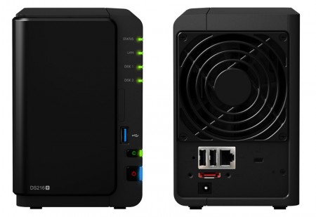 4Kリアルタイム変換とハードウェア暗号化に対応する2ベイNAS、Synology「DiskStation DS216+」