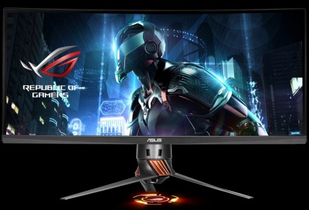 ASUS、100Hz駆動の34型曲面ゲーミング液晶「ROG Swift PG348Q」11日より発売開始