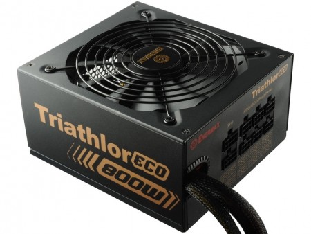 80PLUS BRONZE認証の静音セミモジュラー電源、ENERMAX「TRIATHLOR ECO」シリーズ
