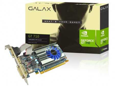 GALAX、小型PCに向くロープロファイル設計のGeForce GT 710搭載カード計2種発売