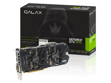 GALAX、最大25％冷却効率を向上。オリジナルクーラー搭載の「GeForce GTX970 EXOC SNIPER」